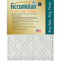 Accumulair Pleated Air Filter, 13" x 21.5" x 1", 4 Pack FB13X21.5A_4